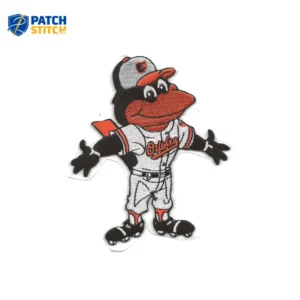 Baltimore Orioles Mascot White Embroidery Patch