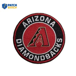 Arizona Diamondbacks Round Black/Red Embroidery Patch 2018
