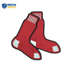 Boston Red Sox Socks Logo Red Embroidery Patch