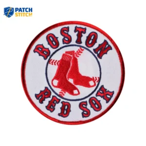 Boston Red Sox Secondary Round Logo Red Embroidery Patch