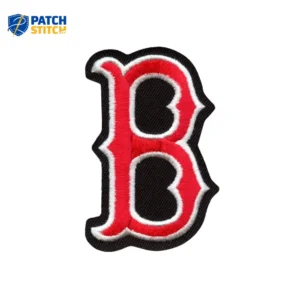 Boston Red Sox B Black/Red Logo Embroidery Patch