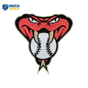 Arizona Diamondbacks Red Snake Head Embroidery Iron-on Patch