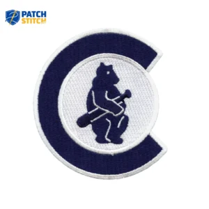 Chicago Cubs Vintage Bear Logo Blue/White Embroidery patch
