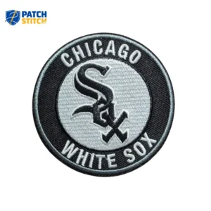 Chicago White Sox Black/White Round Logo Embroidery Patch
