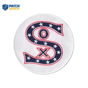 Chicago White Sox Vintage Logo Retro White Embroidery Patch