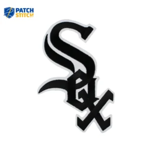 Chicago White Sox Black Vintage Logo Embroidery Patch
