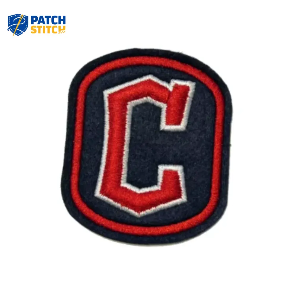 Arizona Diamondbacks 2008 Vintage Logo Embroidered Patch (72) Cleveland Guardians C Logo Black Iron-on Patch