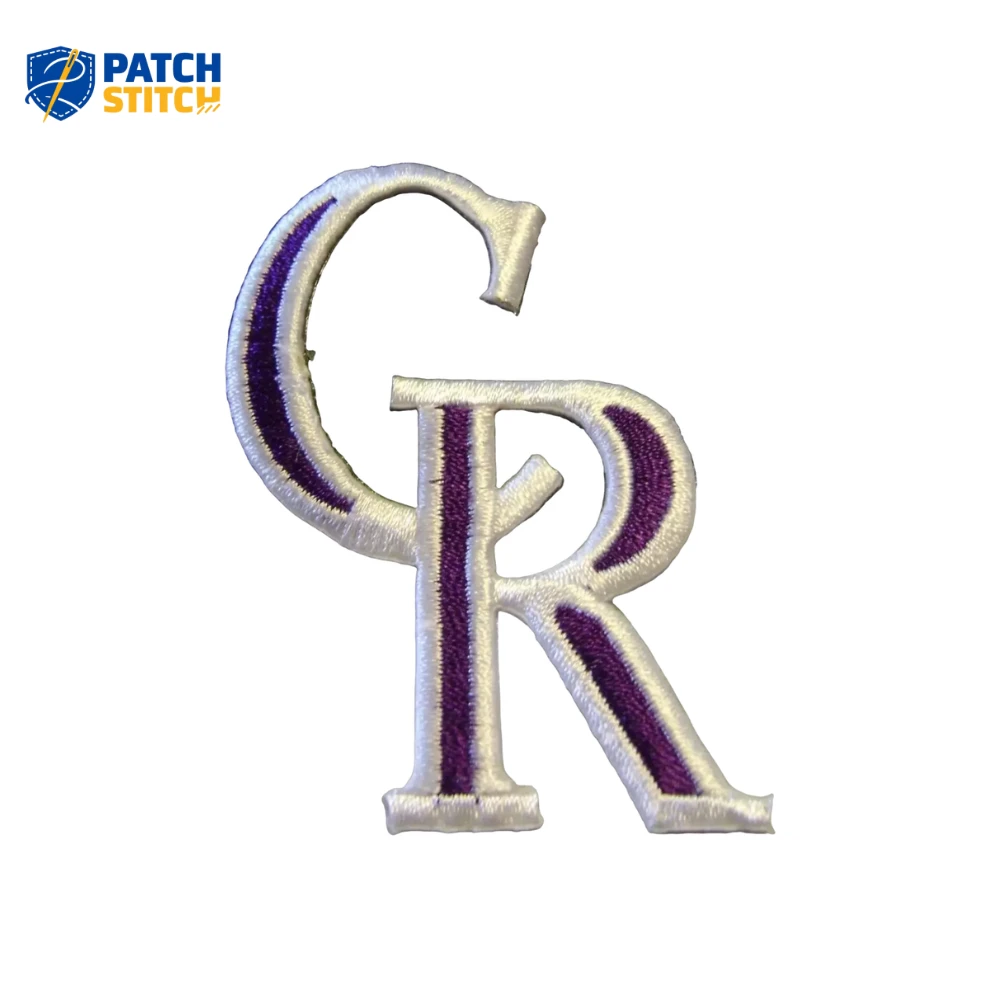 Arizona Diamondbacks 2008 Vintage Logo Embroidered Patch (79) Colorado Rockies ‘CR’ Letter White/Purple Classic Logo Patch