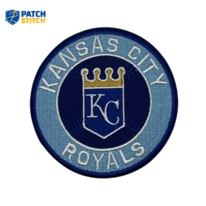 Kansas City Royals Vintage Crown Logo Blue Iron-on Patch
