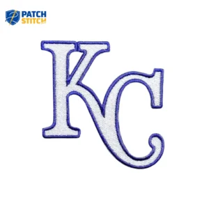 Kansas City Royals ‘KC’ White Logo Iron-on Patch