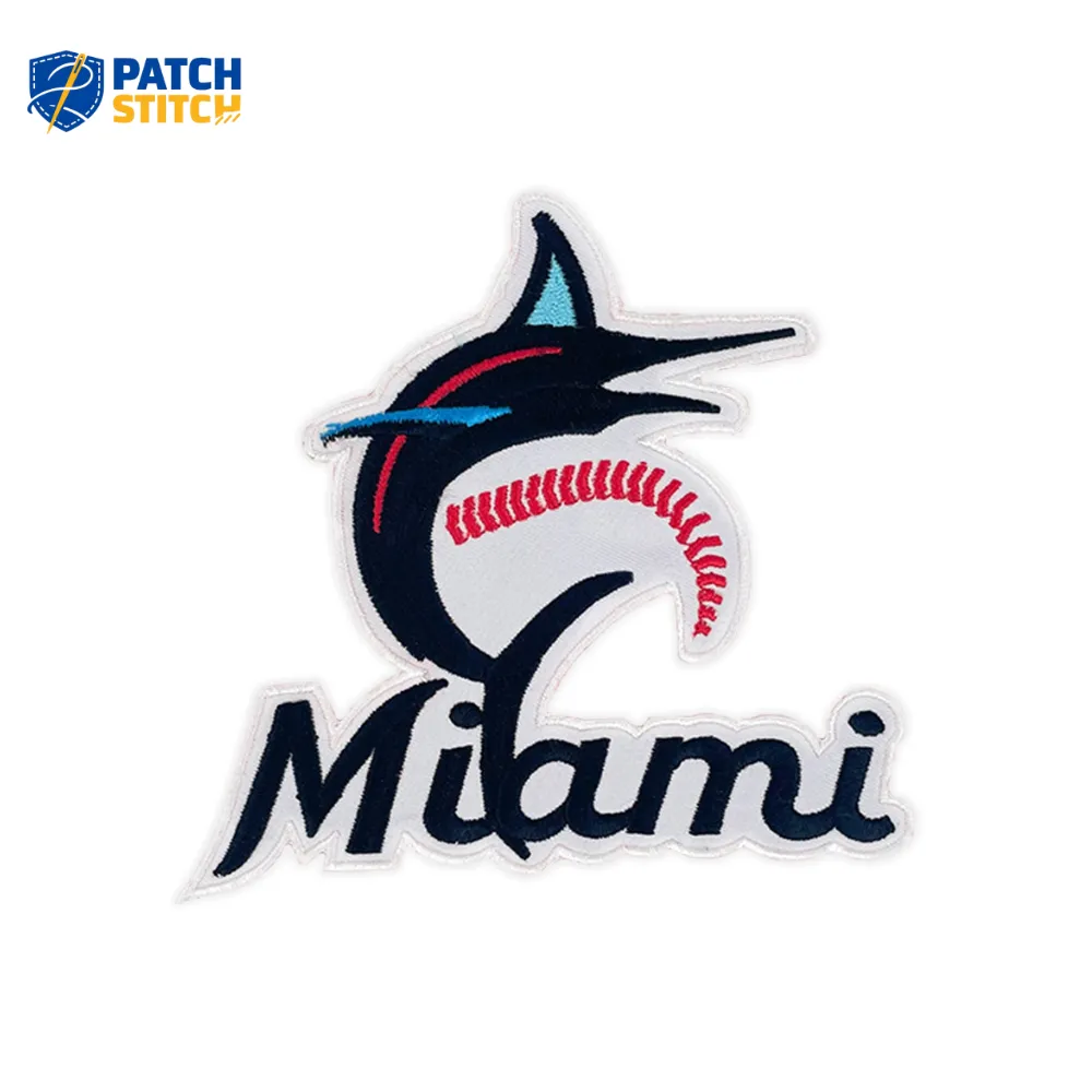 Arizona (27) Miami Marlins Vintage Blue/Red Wordmark Patch