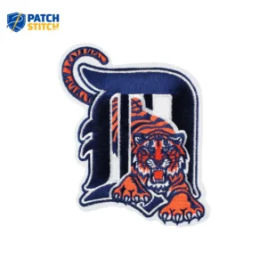 Detroit Tigers Old English Blue Embroidery Iron-on Patch