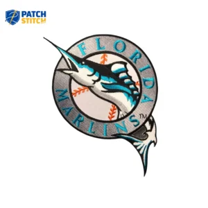 Florida Marlins 1993-2011 White Logo Embroidery Iron-on Patch