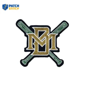 Milwaukee Brewers 1970 Logo Crossed Baseball Bats Iron-on Patch