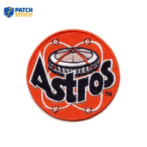 Houston Astros Retro Round Logo with Astrodome Iron-on Patch