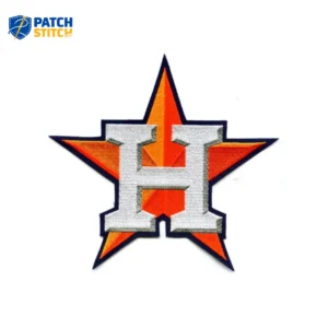Houston Astros 2013 Star ‘H’ Logo Ornage/White Iron-on Patch