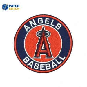 Los Angeles Angels Baseball Round Logo Navy Iron-on Patch