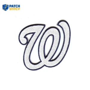 Washington Nationals 2009 Letter “W” White Iron-on Patch