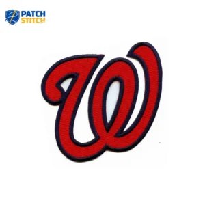 Washington Nationals ‘W’ Hat Red Embroidered Iron-on Patch