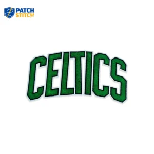 Boston Celtics Arched 3D Wordmark Green Patch