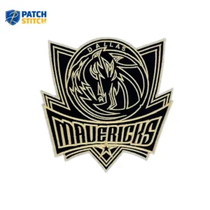Dallas Mavericks Black/Gold Logo Shield Patch
