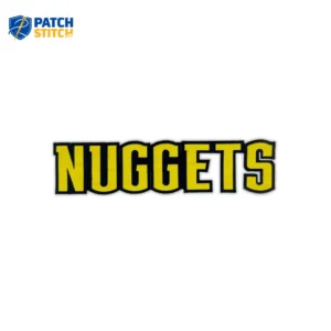 Denver Nuggets Black Border Wordmark Patch