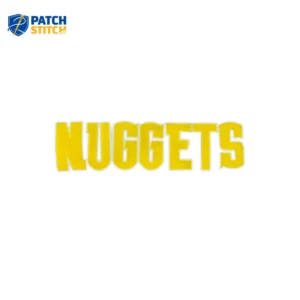 Denver Nuggets NUGGETS Letters Yellow Patch