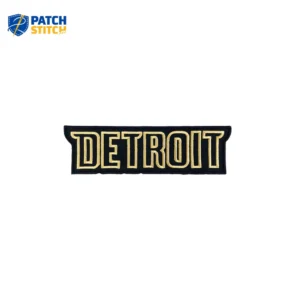 Detroit Piston Black/Gold Letters Patch