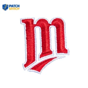 Minnesota Twins M Script Red Embroidered Patch