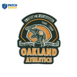 Oakland Athletics 100th Anniversary Green Embroidery Iron-on Patch