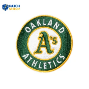 Oakland Athletics “A’s” Logo Round Green Iron-on Patch