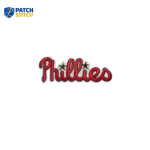 Philadelphia Phillies “Phillies” Text Red Logo Iron-on Patch