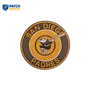 San Diego Padres Retro Swinging Friar Brown Iron-on Patch