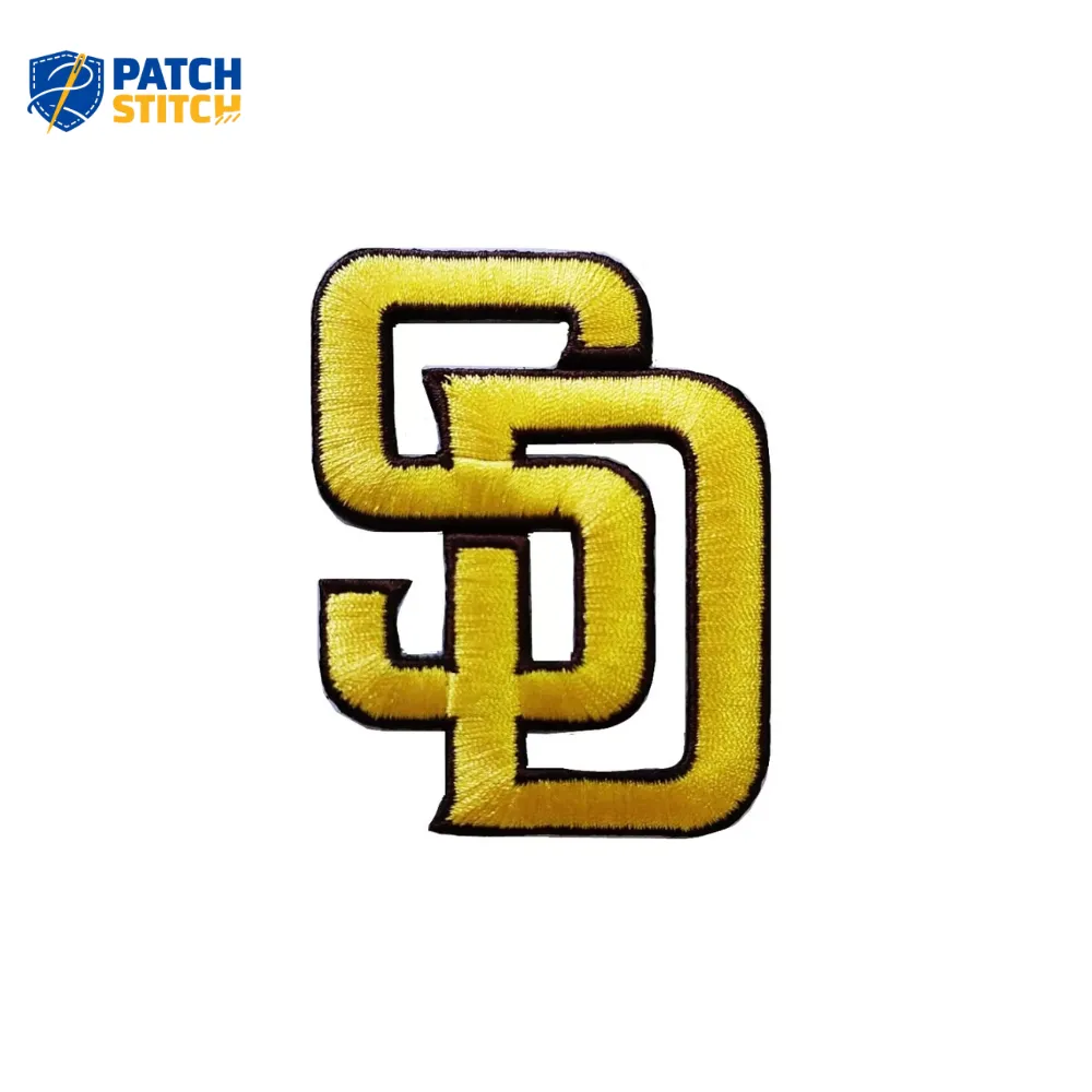 San Diego Padres SD Golden Embroidery Iron-on Patch