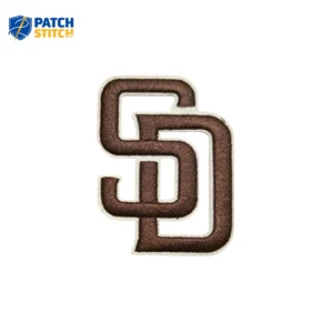 San Diego Padres “SD” Brown Logo Embroidered Iron-on Patch