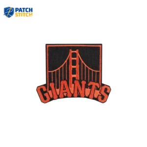 San Francisco Giants Golden Gate Bridge Black Logo Iron-on Patch