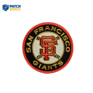 San Francisco Giants ‘SF’ Round Black Embroidery Iron-on Patch