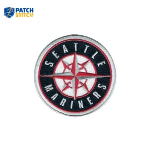 Seattle Mariners 2018 Stars Stripes Round Black Iron-on Patch