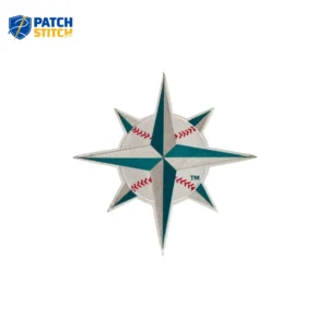 Seattle Mariners Compass Rose Logo Embroidered Iron-On Patch