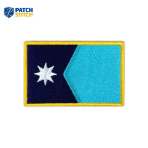 Minnesota Flag Embroidered Golden Border Patch