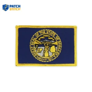 Nebraska State Flag Embroidery Golden Border Patch
