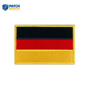 Germany Flag Embroidered Golden Border Patch