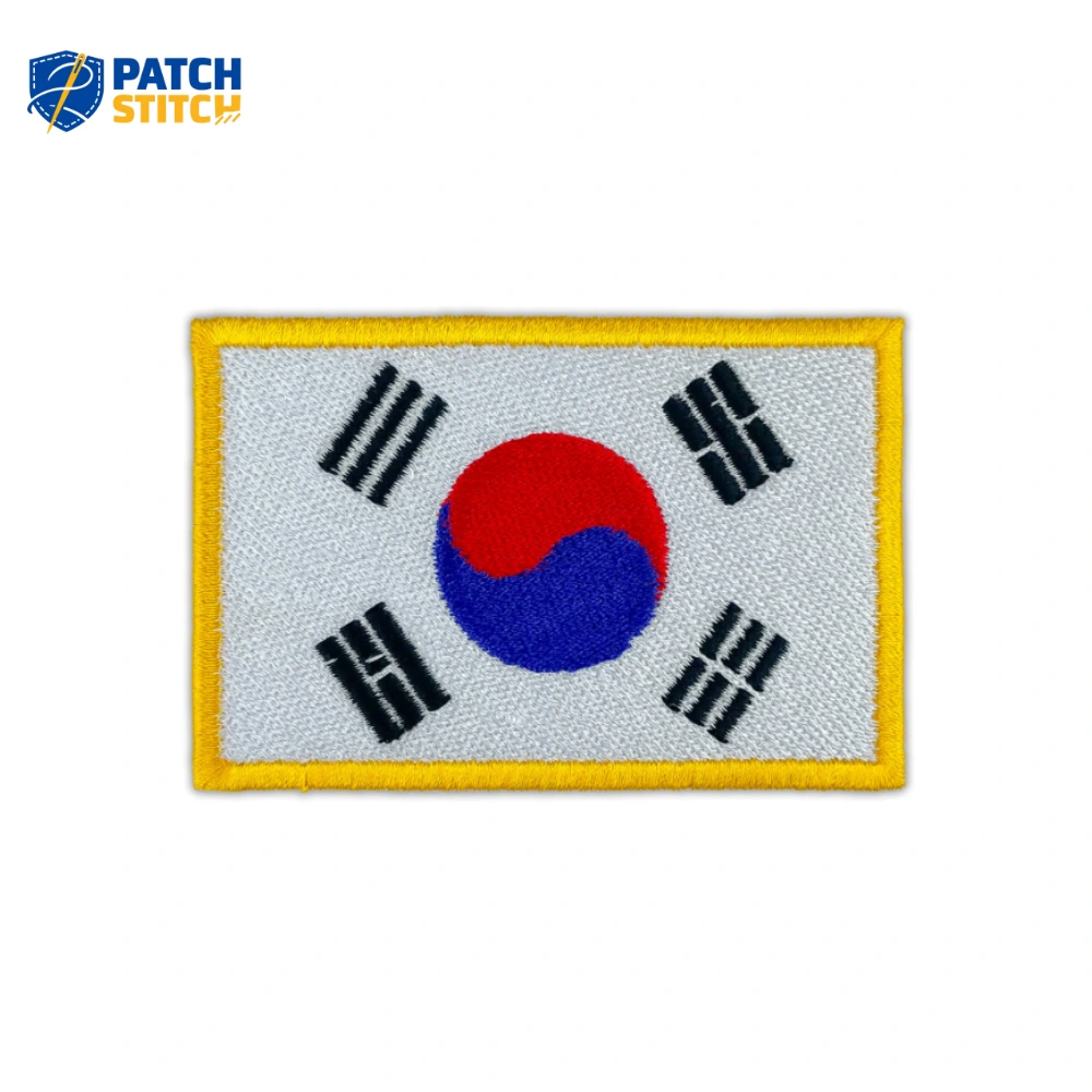 Chicago White Sox MLB Vintage Iron-on Patch This patch is all about honoring history, as the word “vintage” says. The embroidery feels rich and textured that reminds of the old days of Sox basebal (7) South Korean flag patch
